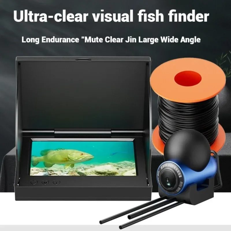 Fishing Depth Finder - 4.3インチ/5インチナイトビジョン水中釣りカメラ、HDスクリーン魚群探知機モニター付き、15m/20m/30m/50mロングライン