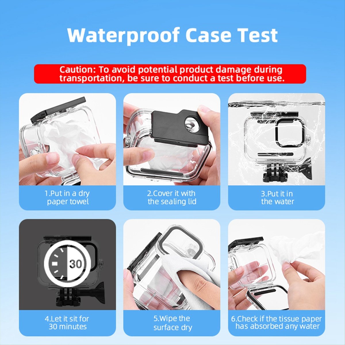 M05K 60M 防水ケース GoPro Hero 12 1 - Underwater Camera のレビューと価格