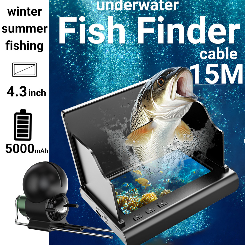 4.3インチ氷上釣りカメラ魚群探知機1080P HD水中カメ - Fishing Depth Finder のレビューと価格