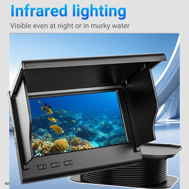 4.3インチ氷上釣りカメラ魚群探知機1080P HD水中カメ - Fishing Depth Finder のレビューと価格